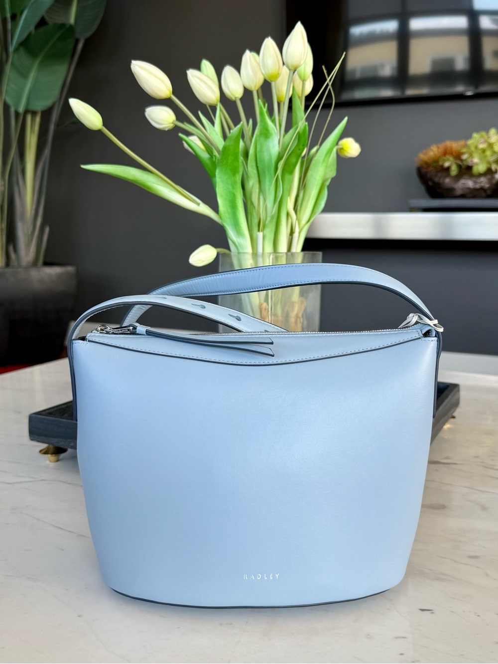 New Radley The Kensal Leather Small Ziptop Crossbody Bag - Picture 14 of 16